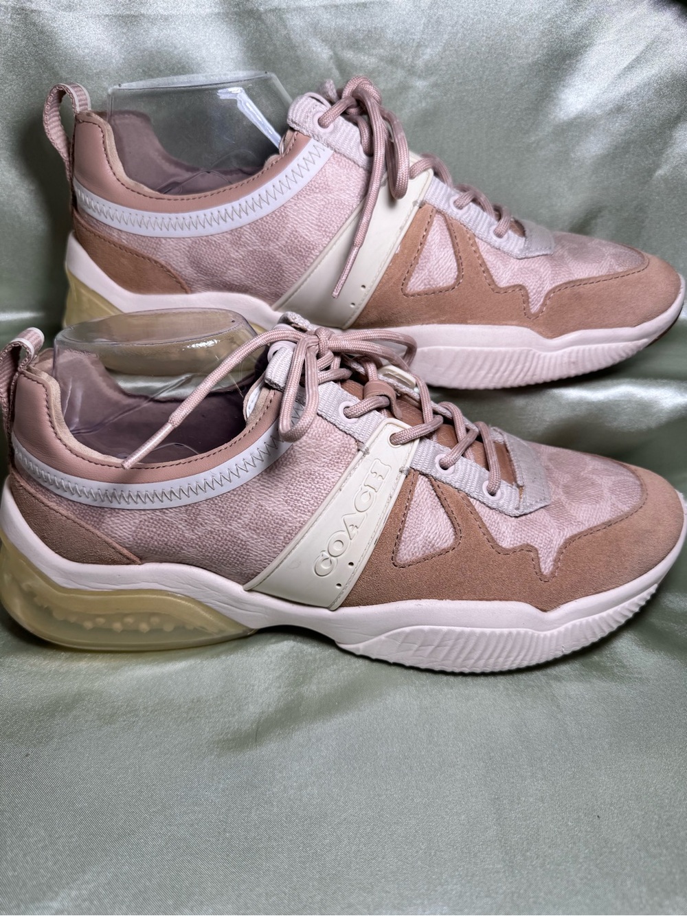 ⁠Coach Citysole Runner Tan Signature Canvas Sneakers G5048 Shoes Men’s Size 10⁠